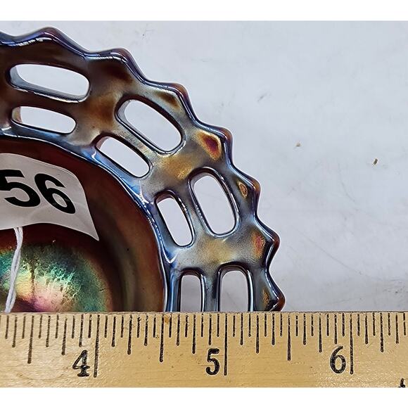 Vintage Fenton Red Open Edge Two Row JIP Hat Jack In Pulpit - Picture 7 of 7